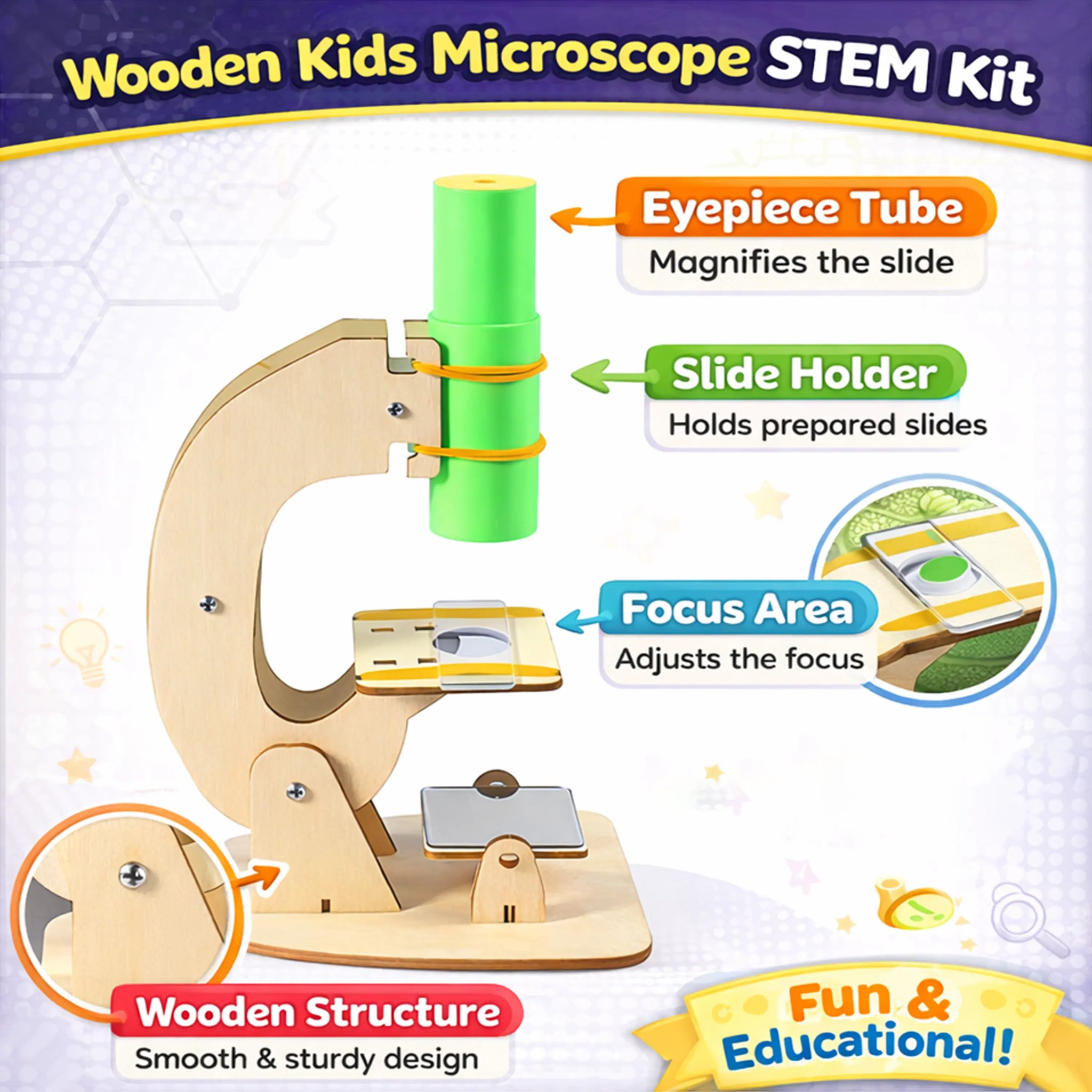 Kidooscope Kids Microscope STEM Learning Toy