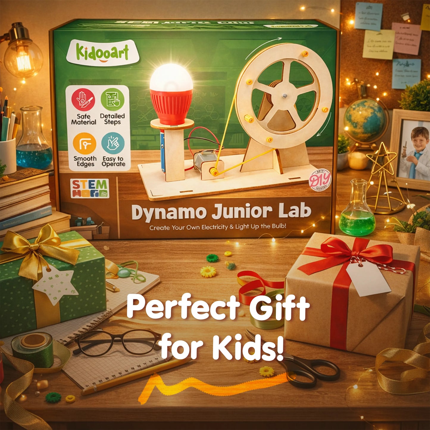 Dynamo Junior Lab Kids STEM Electricity Generator Kit