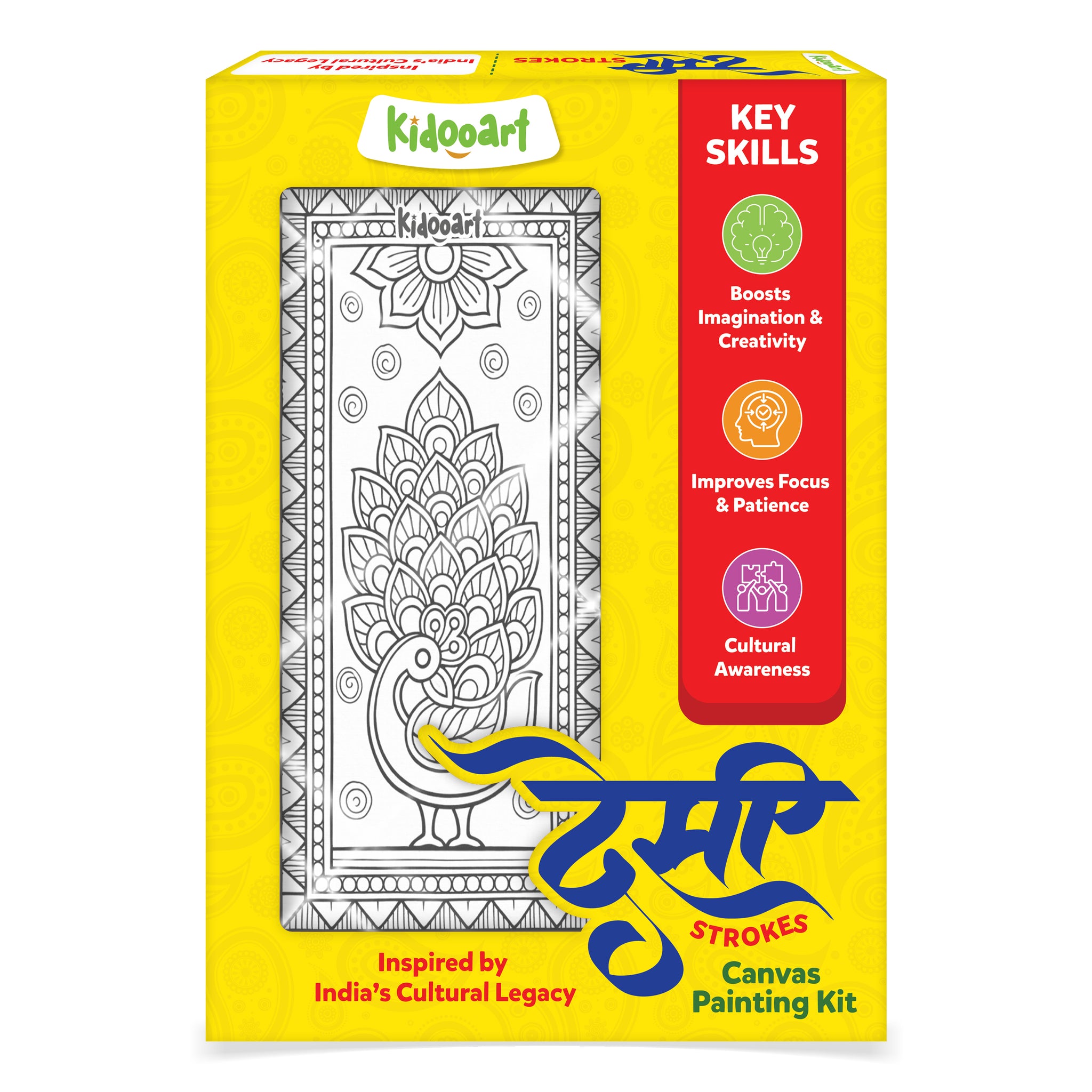 Desi Strokes – Indian Culture Canvas Painting Kit for Kids