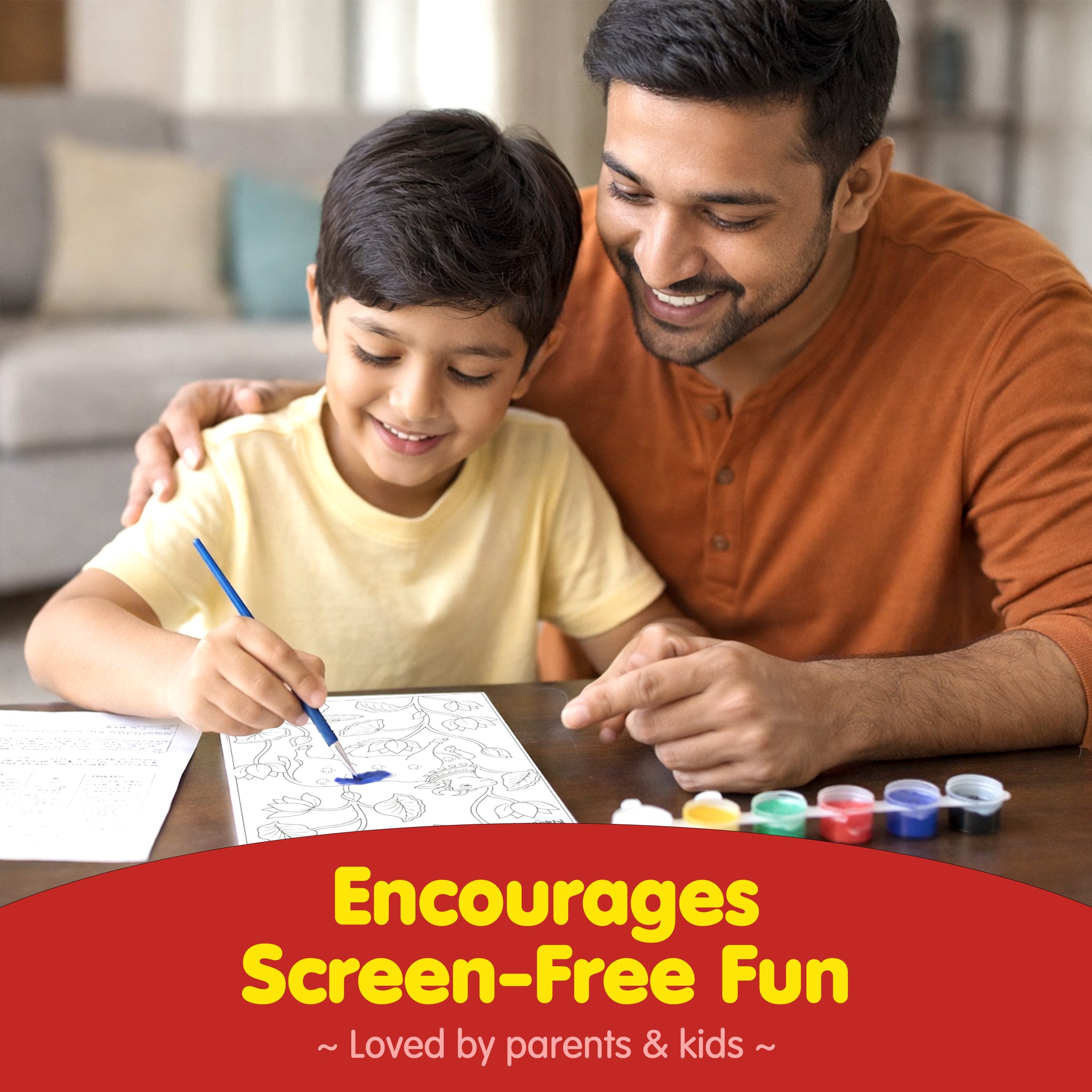 Desi Strokes – Indian Culture Canvas Painting Kit for Kids
