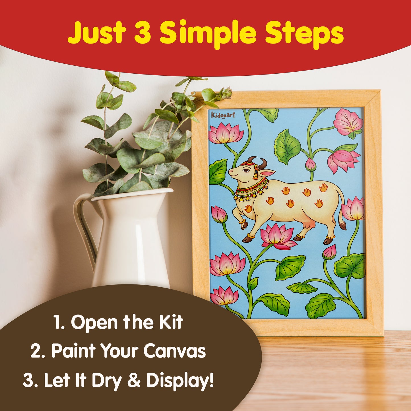 Desi Strokes – Indian Culture Canvas Painting Kit for Kids