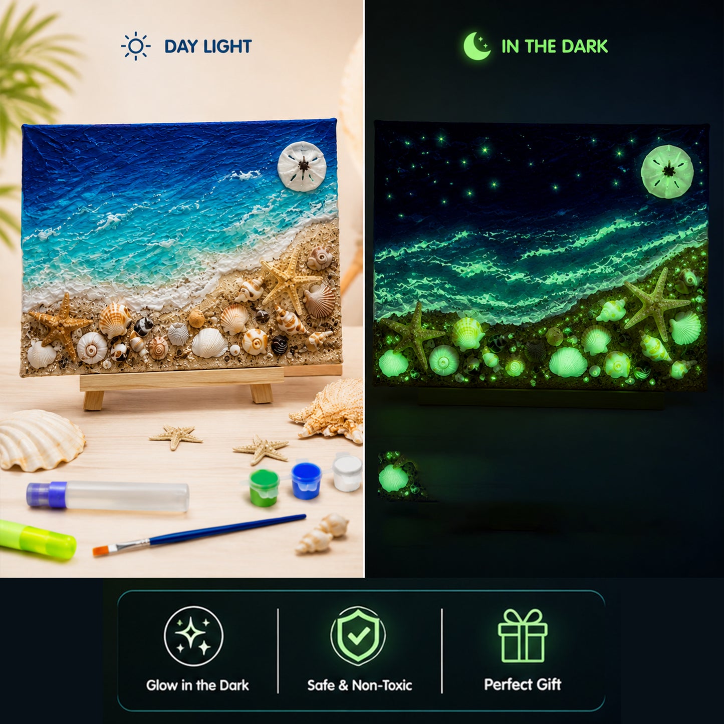 Glow in the Dark Sand Painting
